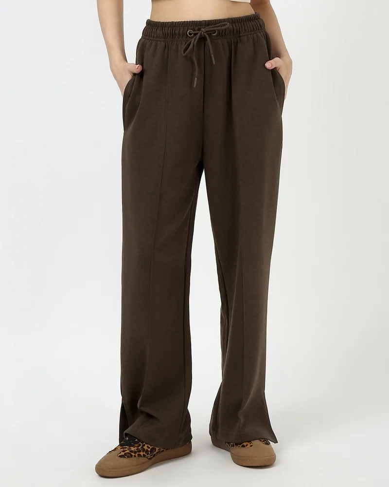 بيواكوف Women's Chocolate Brown Track Pants